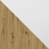 Asztal Stół ALBA 2M LAMINAT Blat: Dąb Artisan / Podst: Biały (Artisan tölgy + Fehér)