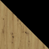 Asztal Stół ALBA 2M LAMINAT Blat: Dąb Artisan / Podst: Czarny (Artisan tölgy + Fekete)