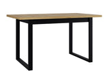 Asztal Stół IKON 3M LAMINAT Blat: Dąb Artisan / Podst: Czarny fém (Artisan tölgy + Fekete)