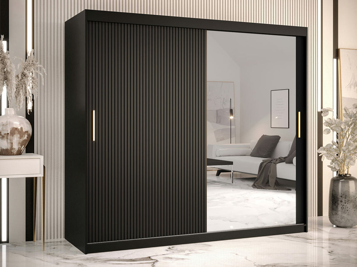 Gardróbszekrény Szafa RIFLO SLIM 2 200 (Towiro) Czarny 5903211254260 (Fekete) 4233624