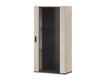 Fali szekrény Soho B2 (Boho B2), Szín: Kasmír + Tölgy, Led világítás: Fehér