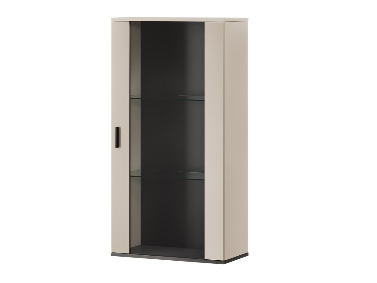 Fali szekrény Soho B2 (Boho B2), Szín: Kasmír + Tölgy, Led világítás: Kék