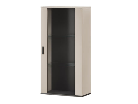 Fali szekrény Soho B2 (Boho B2), Szín: Kasmír + Tölgy, Led világítás: Kék
