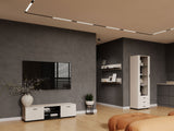 Nappali szett Soho VII (Boho VII), Szín: Kasmír + Fekete, Led világítás: Fehér