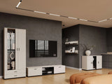 Szekrény Soho B7 (Boho B7), Szín: Kasmír + Fekete, Led világítás: Kék