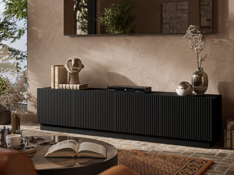 TV-állvány Szafka RTV LIVERTI 200 4D, Szín: Fekete