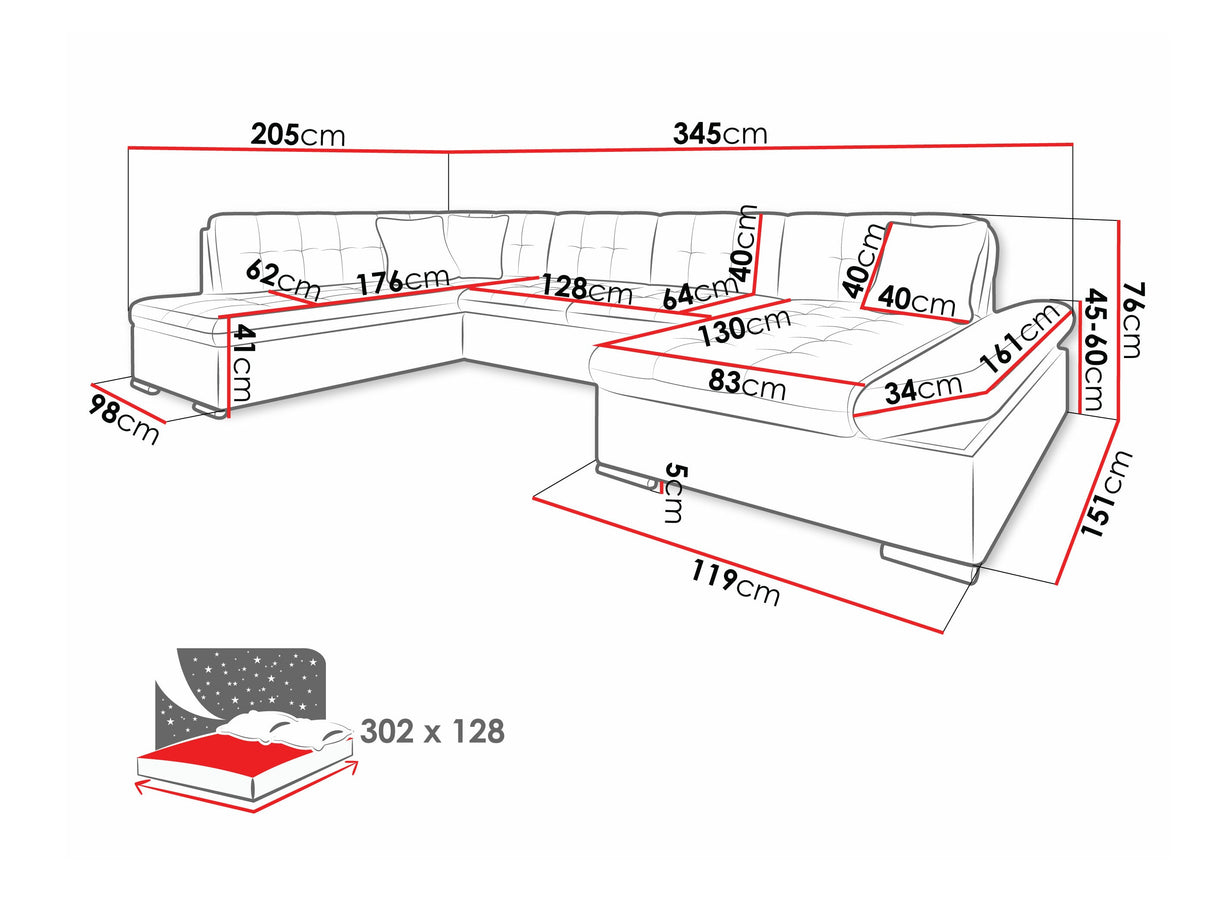 Sarokkanapé Bergen (Genero) II, Szín: Soft 011 + Lux 06 + Lux 05, Változatok: Jobbos 4265708