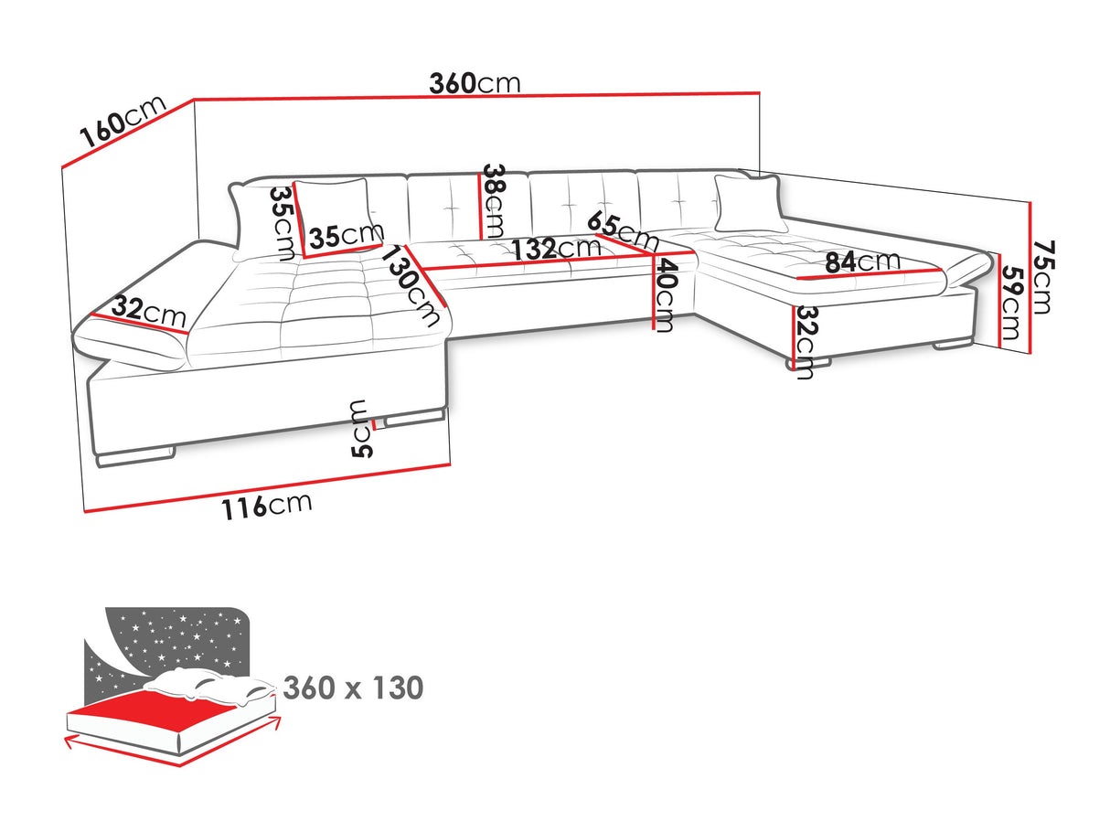 Sarokkanapé Alia (Agata) Toptextil, Szín: Manza 83