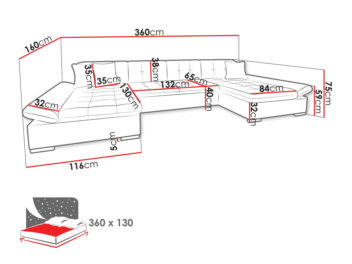 Sarokkanapé Alia (Agata) Toptextil, Szín: Zoya 01