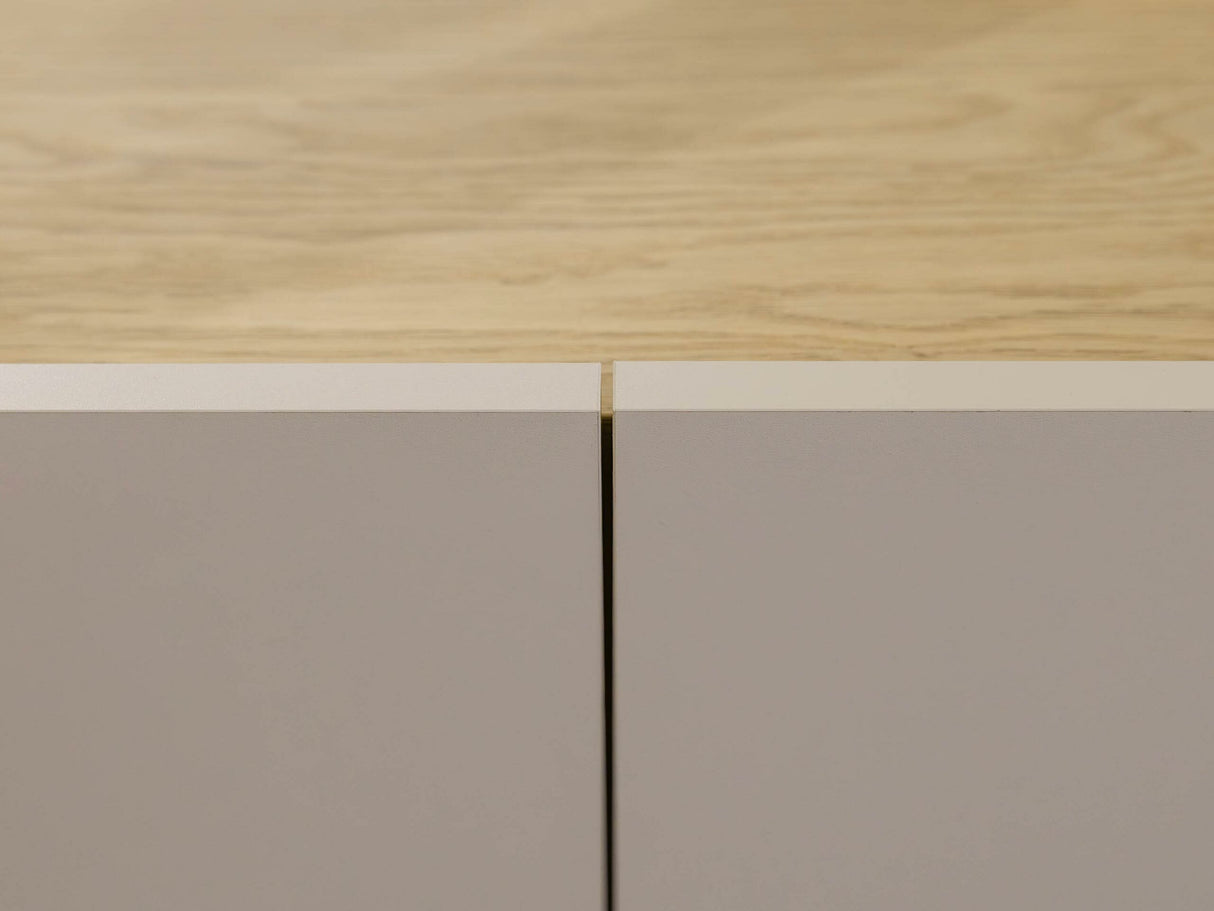 Szekrény Komoda K160 3D ZARPANT, Szín: Világosbarna + Tölgy 4272469