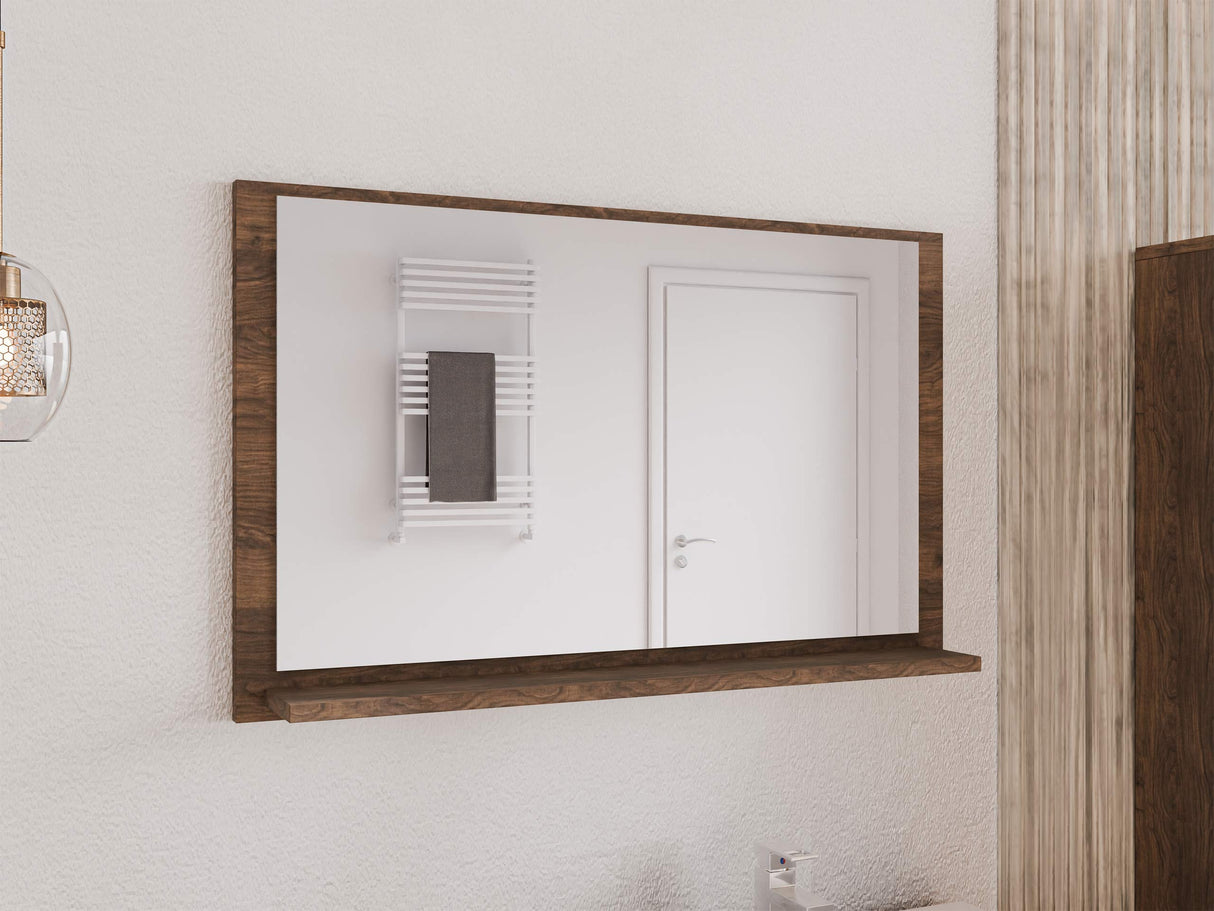 Fürdőszoba tükör Lustro ŁAZIENKA 14, Szín: Dió