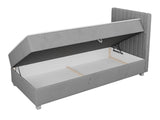 Kontinentális ágy Łóżko kontynentalne VIKI + topper M, Szín: Manila 09, Alvó felület mérete: 90 x 200 cm
