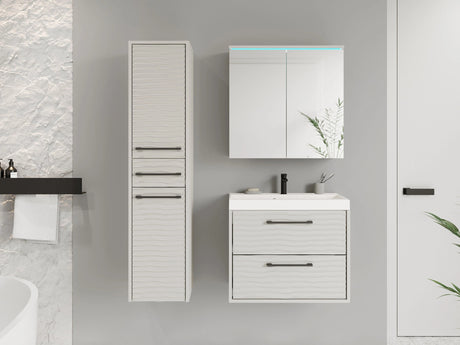 Fürdőszoba garnitúra Meble łazienkowe z umywalką CANADA I, Szín: Kasmír, Led világítás: Igen RGB