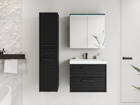 Fürdőszoba garnitúra Meble łazienkowe z umywalką CANADA I, Szín: Grafit, Led világítás: Igen RGB 4283185