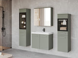 Fürdőszoba garnitúra Madrit II, Szín: Poros zöld, Led világítás: Nem