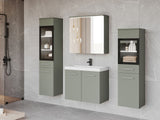 Fürdőszoba garnitúra Madrit II, Szín: Poros zöld, Led világítás: Igen fehér