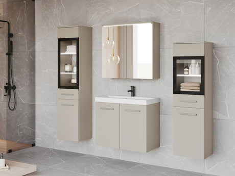 Fürdőszoba garnitúra Madrit II, Szín: Kasmír, Led világítás: Igen fehér