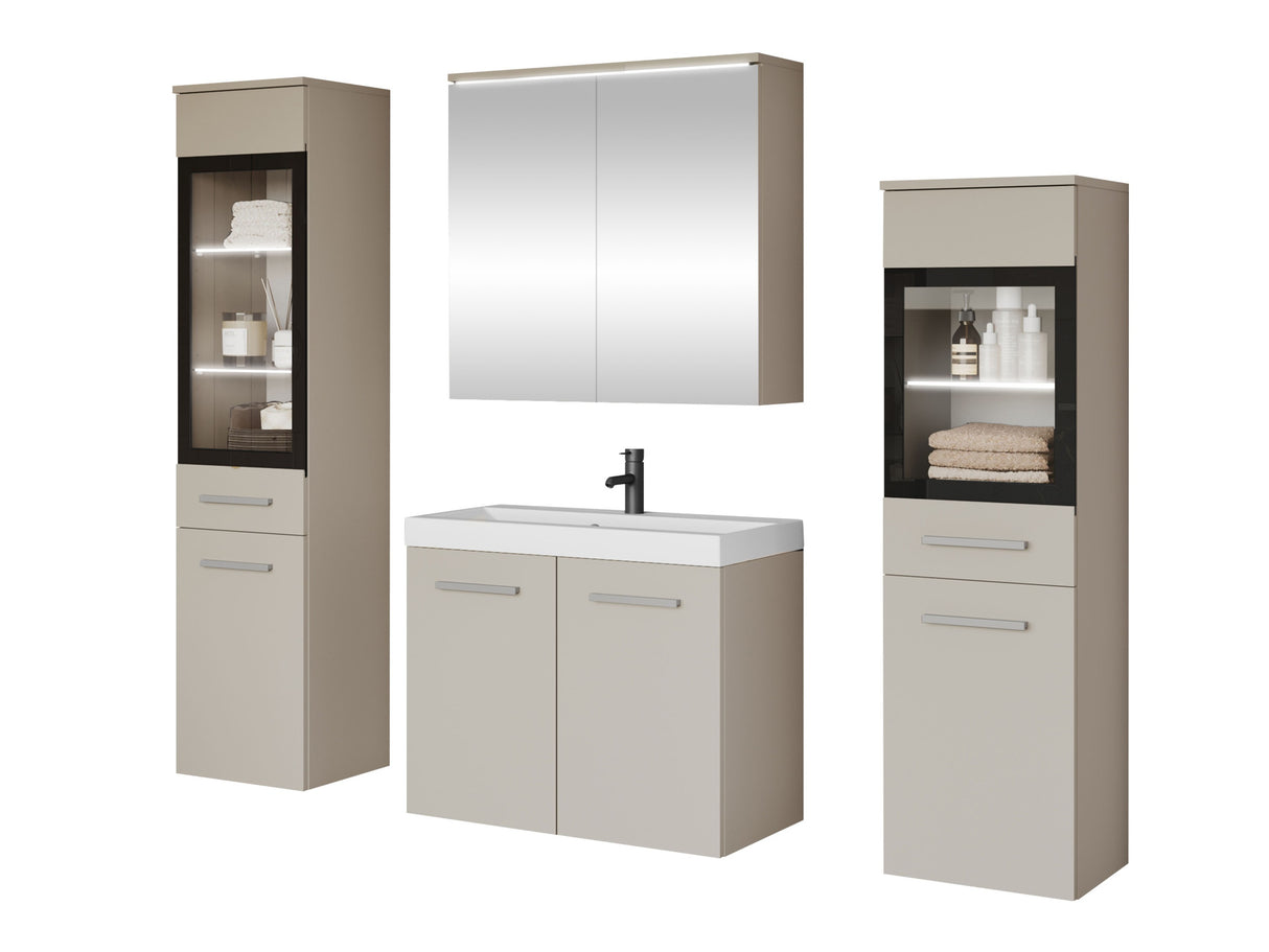 Fürdőszoba garnitúra Madrit II, Szín: Kasmír, Led világítás: Igen fehér