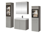 Fürdőszoba garnitúra Madrit II, Szín: Szürke, Led világítás: Igen fehér