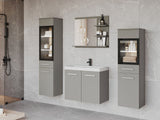 Fürdőszoba garnitúra MADRIT I, Szín: Szürke, Led világítás: Igen fehér