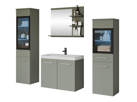 Fürdőszoba garnitúra MADRIT I, Szín: Poros zöld, Led világítás: Igen RGB