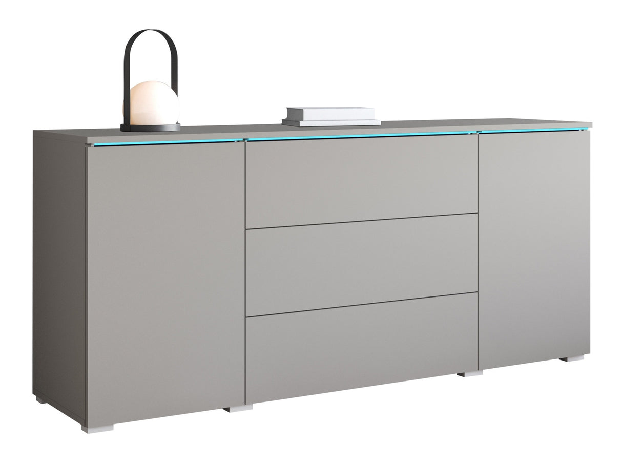 Komód VERA 150 (Sawoti), Szín: Szürke, Led világítás: Igen RGB