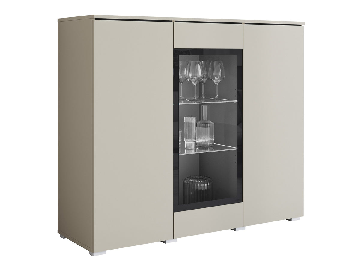 Szekrény Komoda VERA 120, Szín: Kasmír, Led világítás: Nem