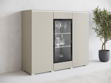 Szekrény Komoda VERA 120, Szín: Kasmír, Led világítás: Igen