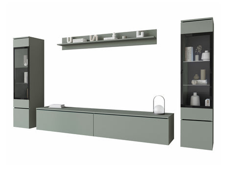 Nappali szett Vera II (Sawoti II), Szín: Poros zöld, Led világítás: Nem