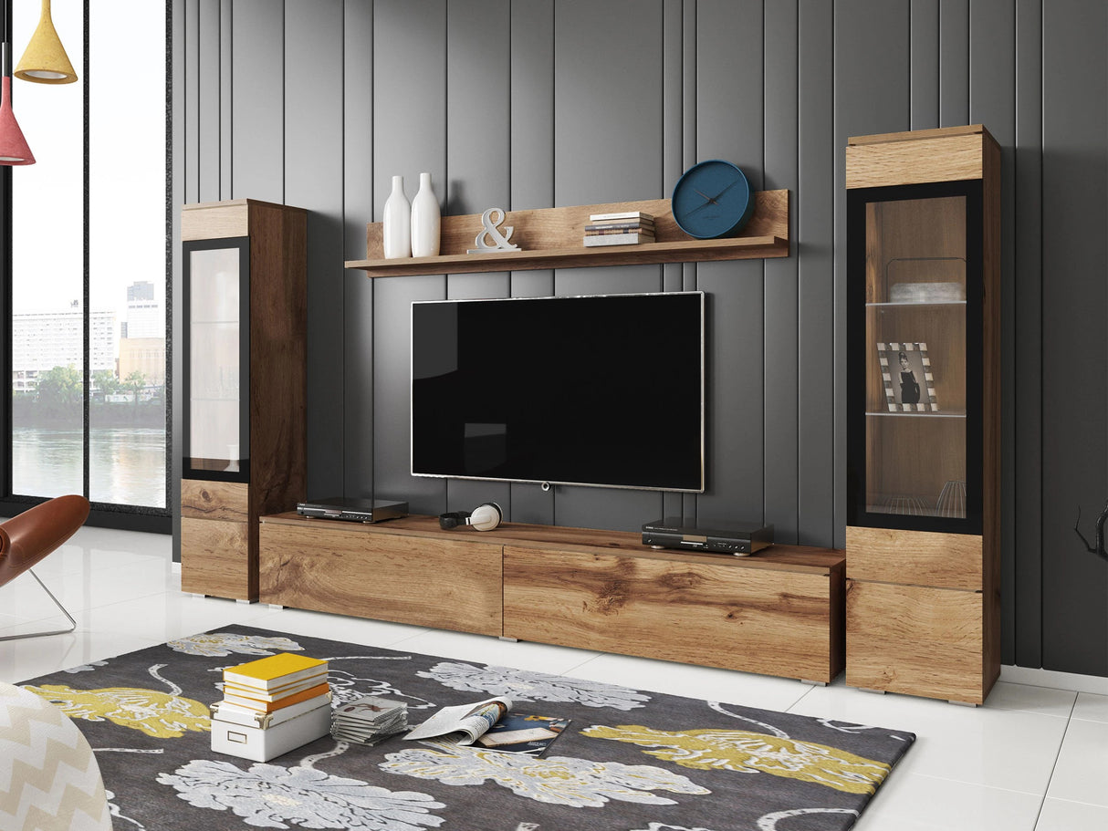 Nappali szett Vera II (Sawoti II), Szín: Wotan tölgy, Led világítás: Nem 4284377