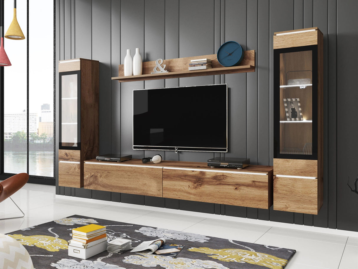 Nappali szett Vera II (Sawoti II), Szín: Wotan tölgy, Led világítás: Igen 4284391