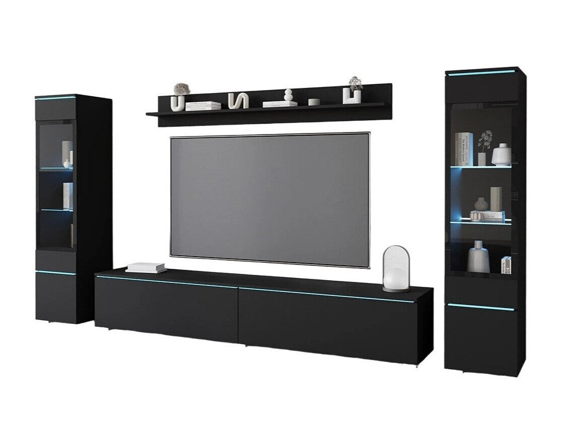 Nappali szett Vera II (Sawoti II), Szín: Grafit, Led világítás: Igen 4284451