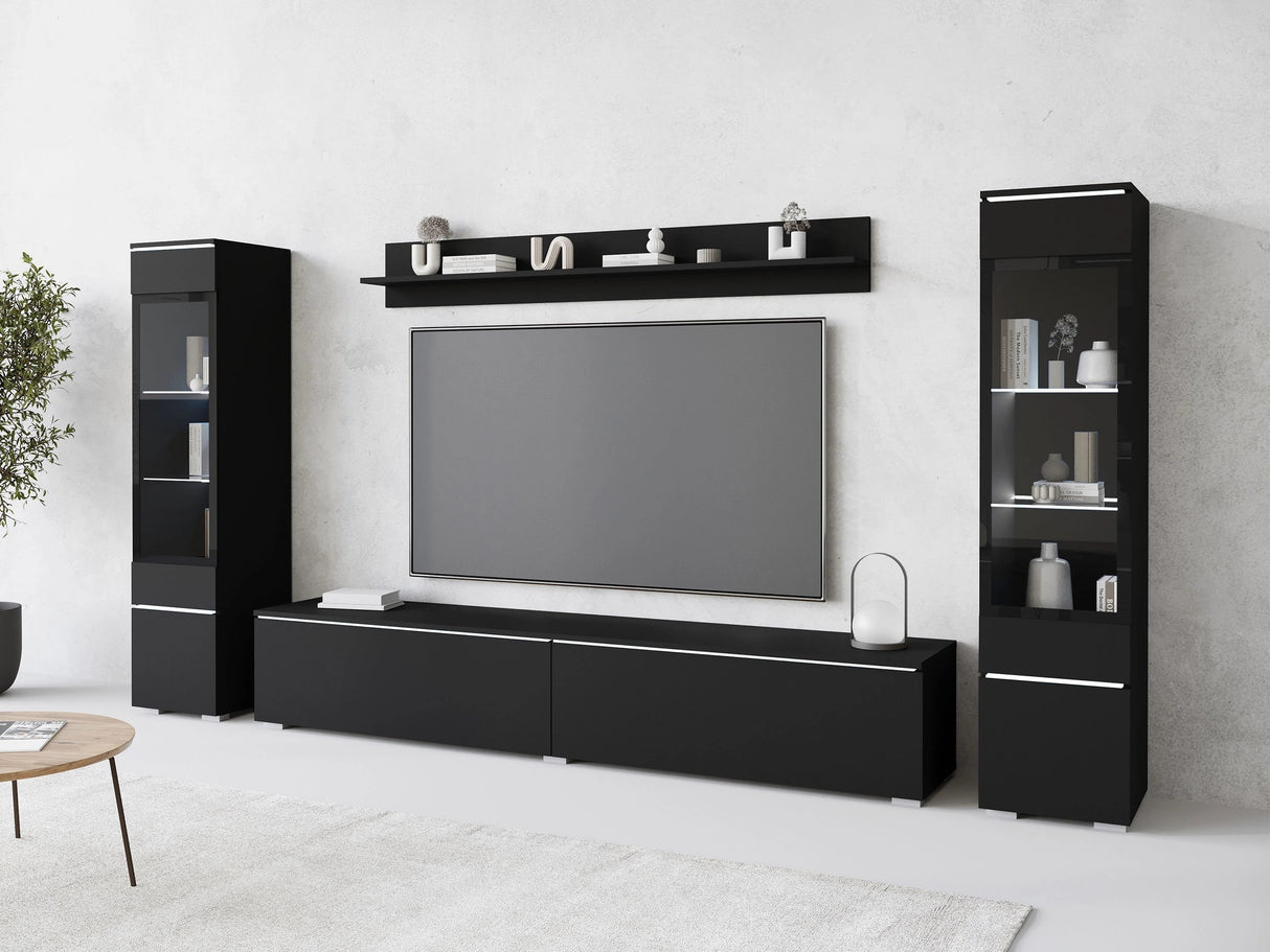 Nappali szett Vera II (Sawoti II), Szín: Grafit, Led világítás: Igen 4284452