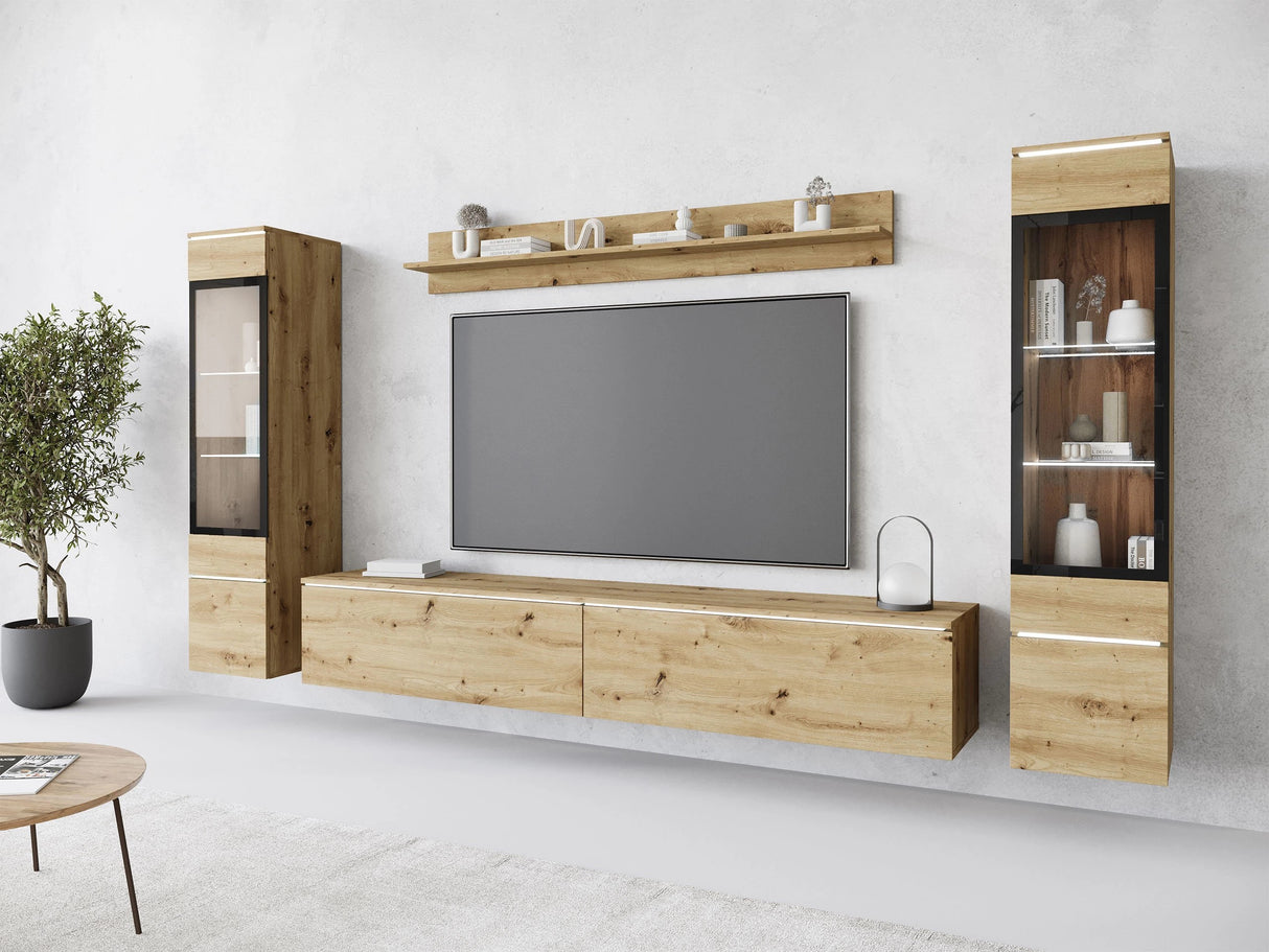 Nappali szett Vera II (Sawoti II), Szín: Artisan tölgy, Led világítás: Igen 4284514