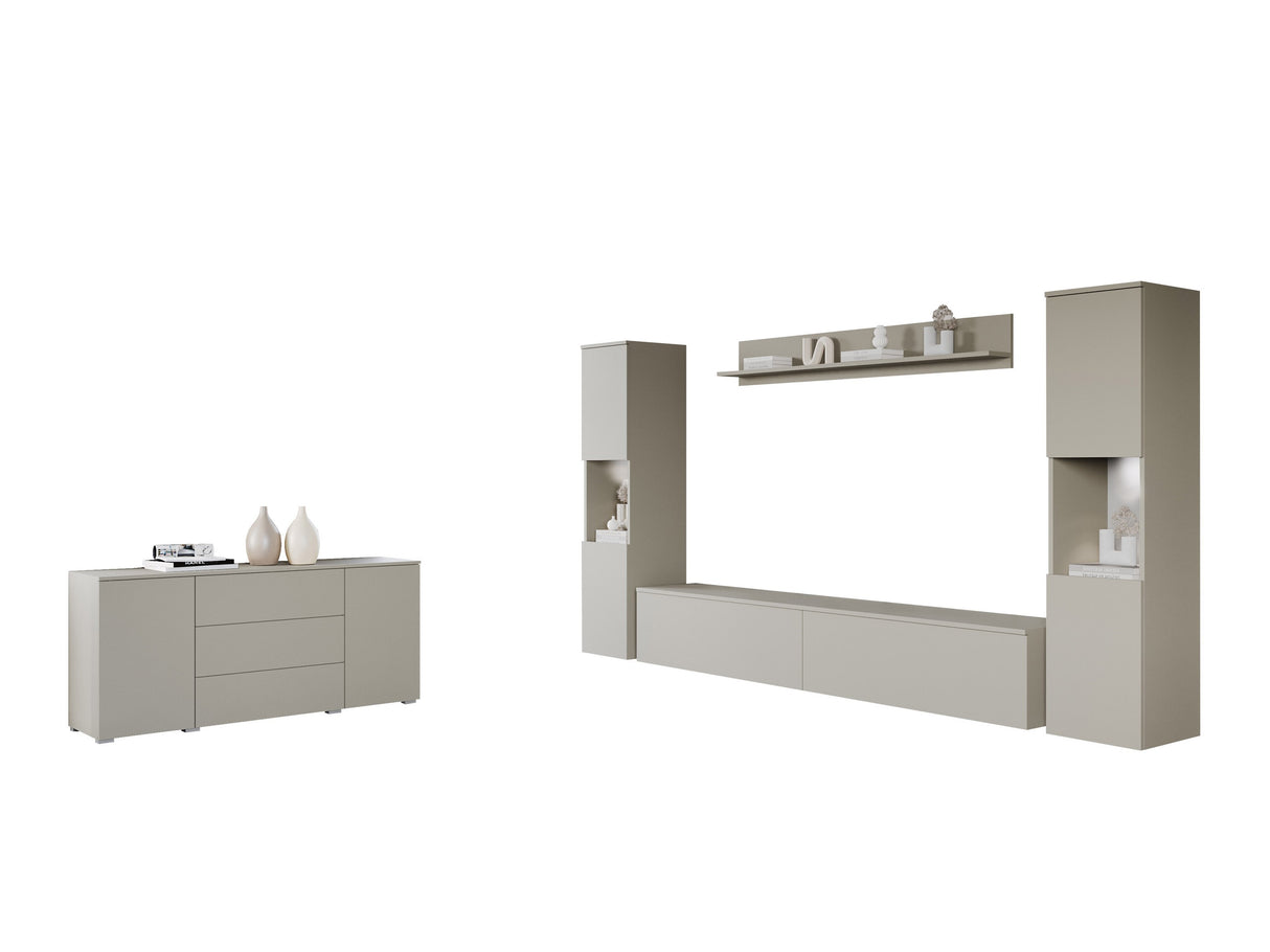 Nappali szett PARIS II (Bamisio II), Szín: Kasmír, Led világítás: Igen