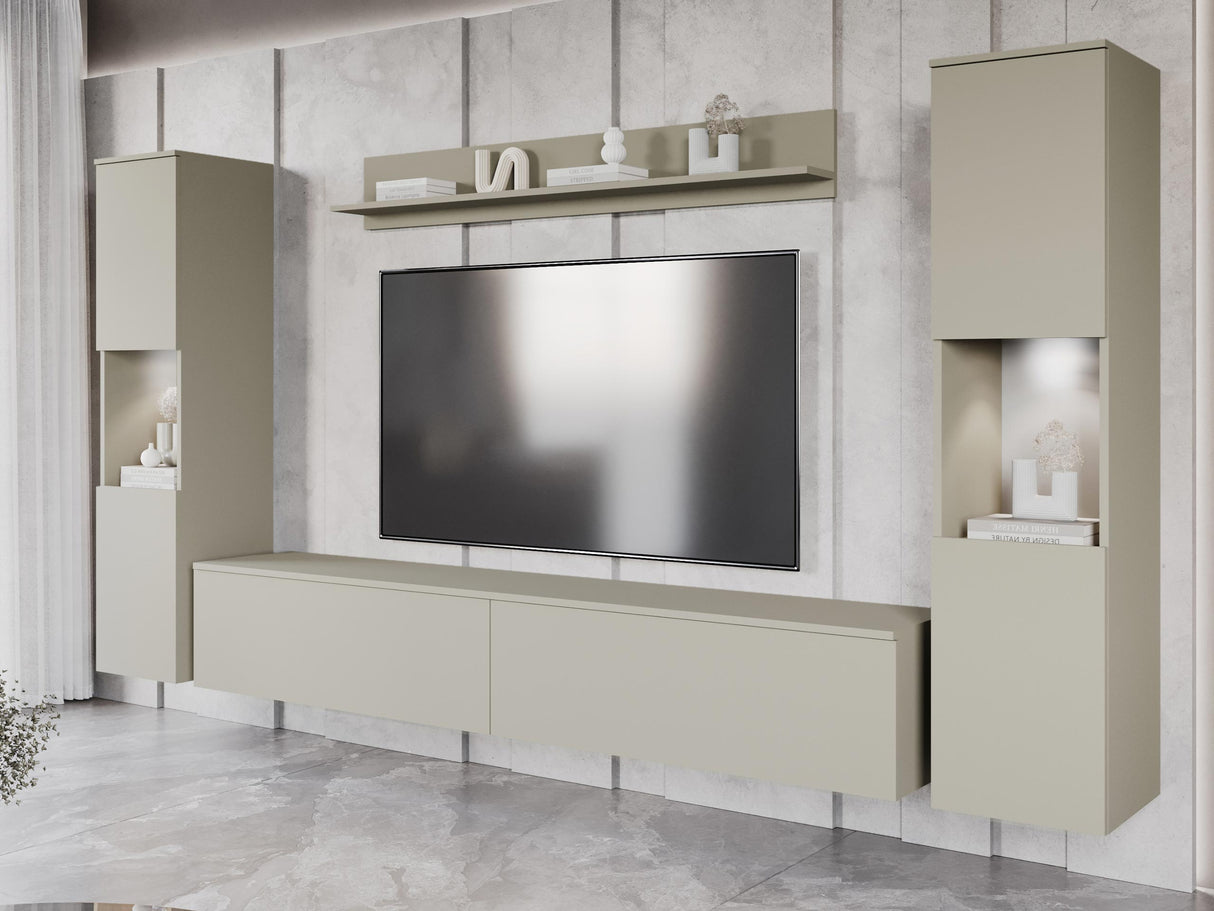 Nappali szett PARIS XL (Bamisio), Szín: Kasmír, Led világítás: Igen