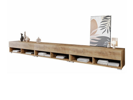 TV-állvány Lowboard A300 (Adenik 300), Szín: Gesztenye, Led világítás: Igen 4285062