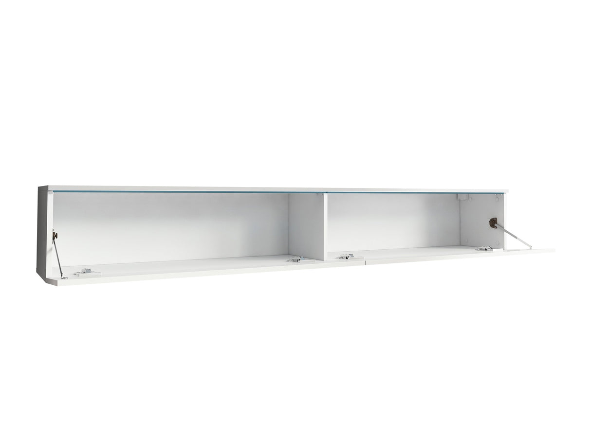 TV-állvány Lowboard D180 (Dlone 180), Led világítás: Nem, Szín: Matera szürke + Gesztenye