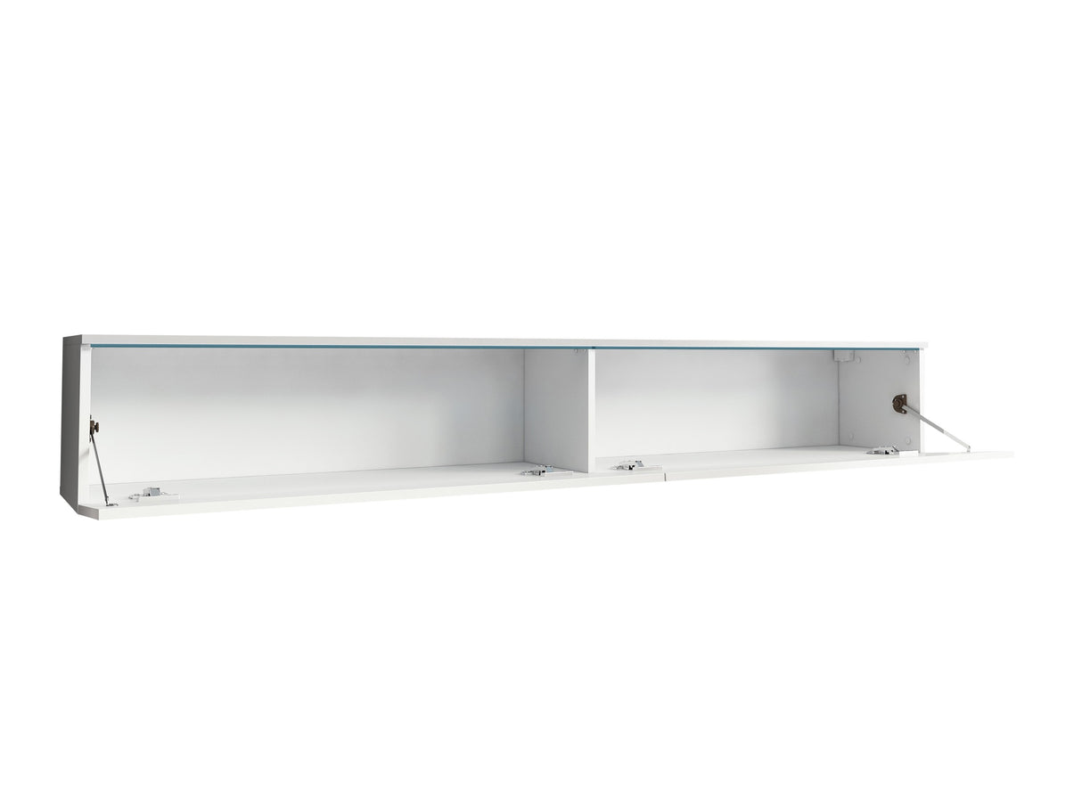 TV-állvány Lowboard D180 (Dlone 180), Led világítás: Igen, Szín: Poros zöld