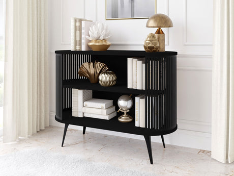 Könyvespolc Komoda ROENNI Czarny, Szín: Fekete