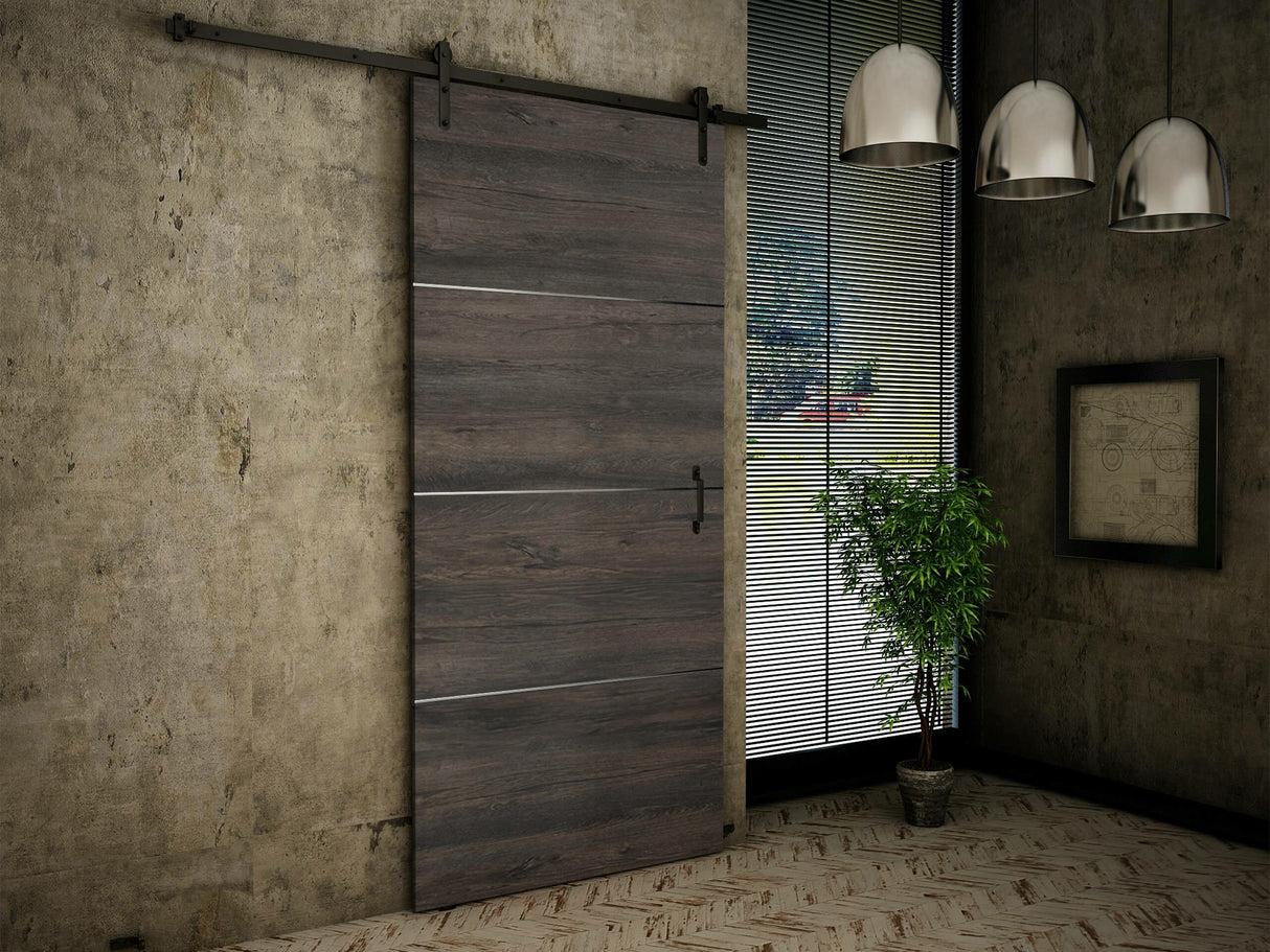 Tolóajtók Drzwi RETRO PLUS 100 + samodomykacz, Szín: Sötét kőris 4293418