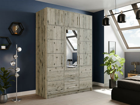 Gardróbszekrény Szafa BALI II D3 + nadstawka, Szín: Wellingtoni tölgy 4301826