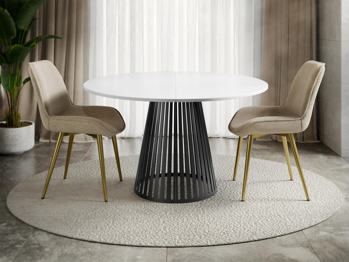 Asztal CONE 120, Szín: Fehér