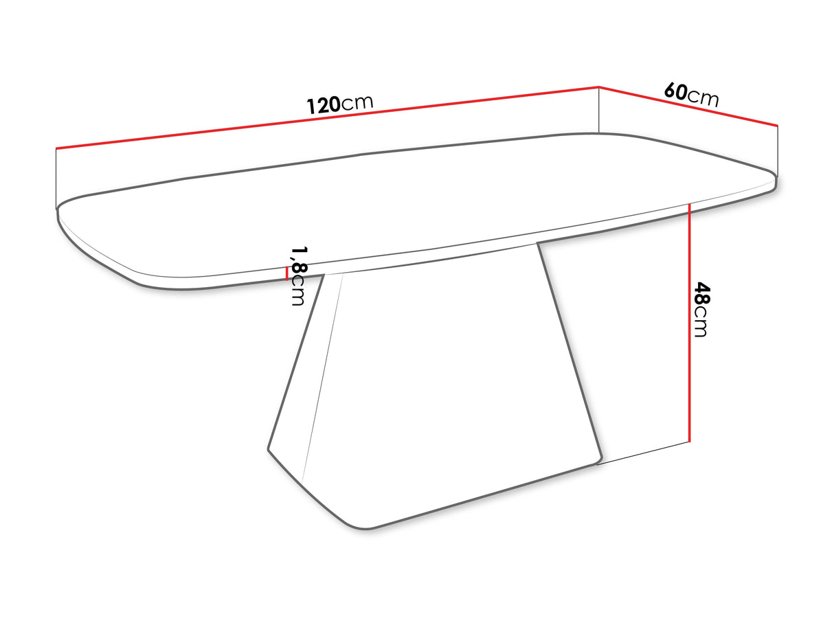 Dohányzóasztal Nema, Szín: Fehér márvány