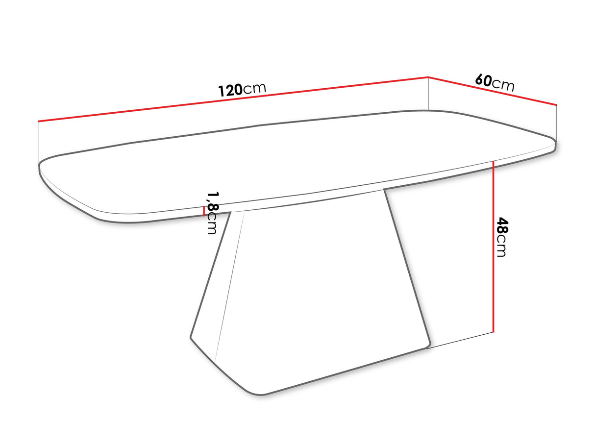 Dohányzóasztal Nema, Szín: Világos fa + Kasmír