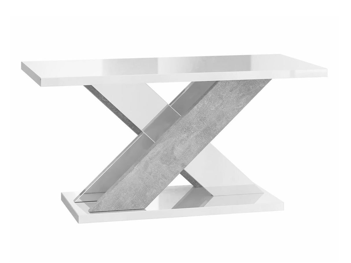 Asztal Xao (Dulcato), Szín: Fényes fehér + Beton 4323493