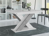 Asztal Xao (Dulcato), Szín: Fényes fehér + Beton 4323573