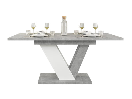 Asztal Stół DUBAI Beton + Biały (Beton) 4323621