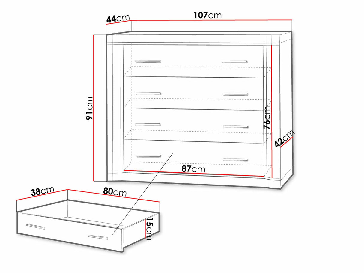 Komód Dallas D2, Szín: Triufel tölgy 4331397
