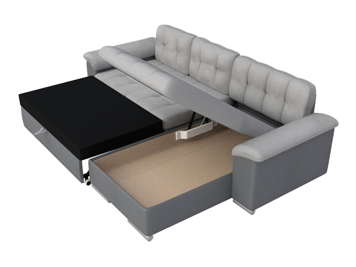 Sarokkanapé Diana (Dinem), Szín: Pianem 21 + Mokka 03, Változatok: Balos